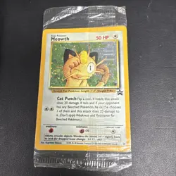 Pokemon TCG Meowth Holo #10 Black Star Gameboy Exclusive Factory Sealed - Image 1