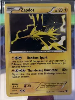 Zapdos 41/99 B&W Next Destinies Cosmos Holo Rare Pokemon TCG 2012 MP/LP - Image 1