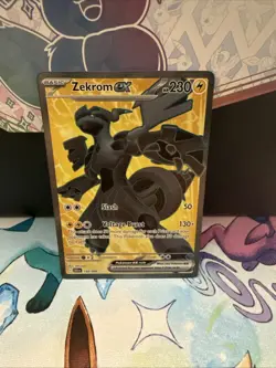 Pokemon TCG Zekrom ex Full Art 158/086 Black Bolt English - Image 1