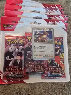 Pokemon Destined Rivals 3-Pack Blister Kengaskhan - Image 1