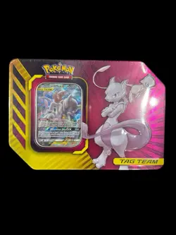 ‼Pokemon Power Partnership Tin [Mewtwo & Mew GX] - SM - Unified Minds SEALED💨 - Image 1