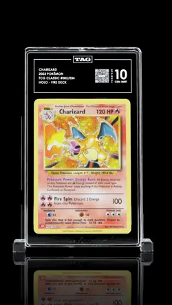 CHARIZARD 2023 POKEMON TCG CLASSIC #003/034 - TAG GEM 10 - RANK 1 - Image 1