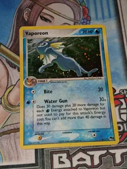 Pokemon Vaporeon 006/017 POP Series 3 Holo LP - Image 1