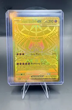 Mega Zygarde ex 124/088 Mega Hyper Rare Gold Perfect Order POR Pokemon NM - Image 1