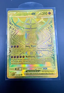 Mega Zygarde ex 124/088 Mega Hyper Rare Gold Perfect Order POR Pokemon NM - Image 3