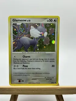 Glameow DP23 Holo Promo Diamond and Pearl Promos Pokemon Holo MP - Image 1