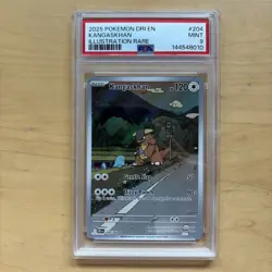 Kangaskhan 204/182 Pokemon Destined Rivals 2025 Illustration Rare PSA 9 MINT - Image 1