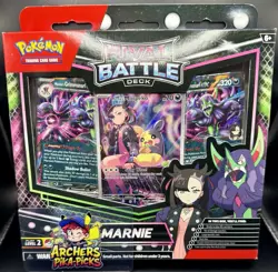 SEALED-RIVAL BATTLE DECK: MARNIE-MARNIE'S MORPEKO-POKEMON-SHIPPING INCLUDED! - Image 1