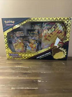 Pokemon TCG Sword & Shield Game Crown Zenith Pikachu VMAX Special Collection Box 820650851889 - Image 1