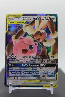 Mega Lopunny & Jigglypuff GX 165/236 Holo - Pokemon SM - Cosmic Eclipse - Image 1