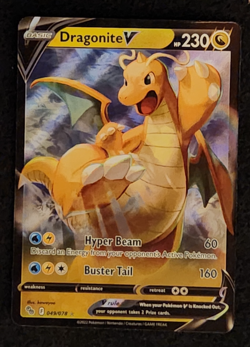 2022 Pokemon GO Dragonite V Ultra Rare #049/078 Holo EX-NM - Image 1