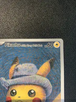 2023 Pokemon TCG Pikachu With Grey Felt Hat Scarlet & Violet BS Promo Raw 085 - Image 3