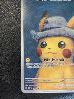2023 Pokemon TCG Pikachu With Grey Felt Hat Scarlet & Violet BS Promo Raw 085 - Image 4
