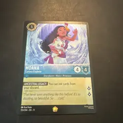 Disney Lorcana TCG Moana-Curious Explorer 155/204 EN-11 Character English Card - Image 2