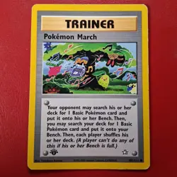 Pokemon March 102/111 Neo Genesis Regular First Edition Pokemon Card LP - Image 1