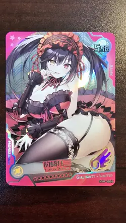 Date A Live Custom Kurumi Tokisaki Holographic Doujin Waifu Card - Image 2
