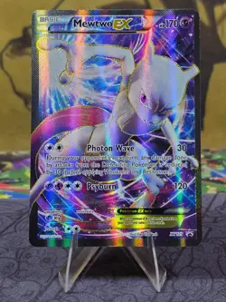 Pokemon TCG Mewtwo EX XY125 2016 Black Star Promo Holo Card LP - Image 1