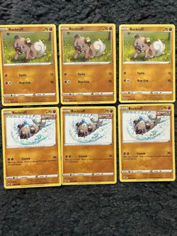Rockruff Lot Of 6 Cards All Near Mint As Pictured - Image 1