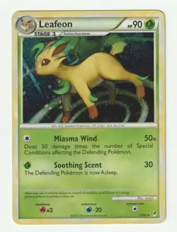 Leafeon Holo 13/95 Call of Legends 2011 Pokemon Card - Image 1