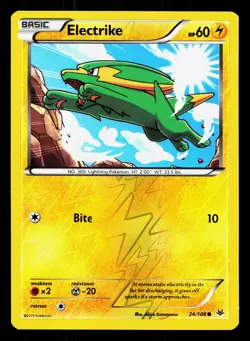 Electrike 24/108 Roaring Skies MP Pokemon Card TCG - Image 1