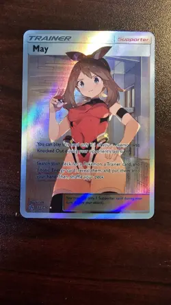 Pokemon May Custom Full Art Holographic Doujin Waifu Card - Image 2