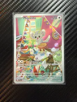 Minccino SV05: Temporal Forces Holo Card 182/162 Near Mint Condition - Image 1