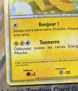 Pokemon Pikachu World Collection PW French Promo Holo Card 2010 #2916 - Image 5