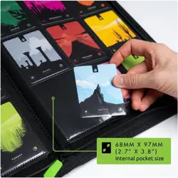 Vault X 9 Pocket Zip Binder, 360 Cards, Exo-Tec, 20 Pages, Green - Image 5