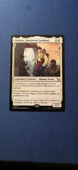 MTG NM Delney, Streetwise Lookout (12/462) Murders at Karlov Manor mono white - Image 1