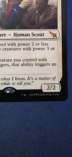 MTG NM Delney, Streetwise Lookout (12/462) Murders at Karlov Manor mono white - Image 2