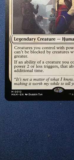 MTG NM Delney, Streetwise Lookout (12/462) Murders at Karlov Manor mono white - Image 3