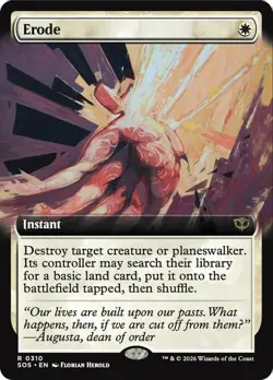 Erode Extended Art Secrets of Strixhaven NM MTG - Image 1