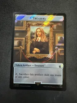 MTG MAGIC THE GATHERING DR. WHO SURGE FOIL TOKEN ALIEN RHINO / TREASURE - Image 2