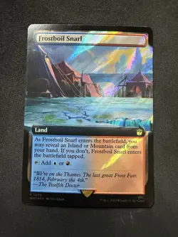 1x MTG Frostboil Snarl (Extended Art) (Surge Foil) - Doctor Who (WHO) #1089 - Image 1