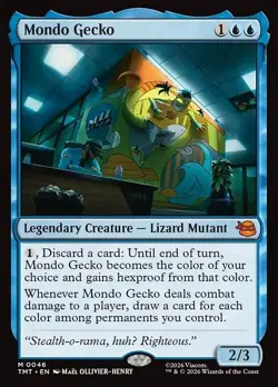 Mondo Gecko x1 1x FOIL TMT TMNT NM MTG - Image 1