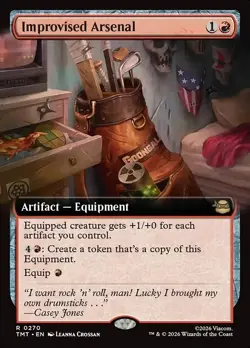 Improvised Arsenal x1 1x FOIL Extended Art TMT TMNT NM MTG - Image 1