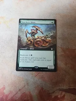 Hatchery Sliver Extended Art Commander Masters MTG LP - Image 1
