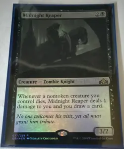 Wizards of the Coast MTG Midnight Reaper 077/259 GRN Rare Foil Blk EN - Image 1