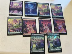 mtg 10 full art surge foil basic lands Teenage Mutant Ninja Turtles, unplayed - Image 1