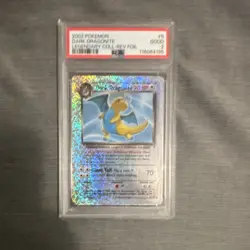 Pokemon Legendary Collection Dark Dragonite 5/110 Reverse Holo Rare PSA 2 - Image 1