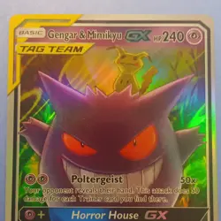 Gengar & Mimikyu GX 53/181 SM-Team Up TAG TEAM Holo UR 240 Pokemon TCG - Image 2