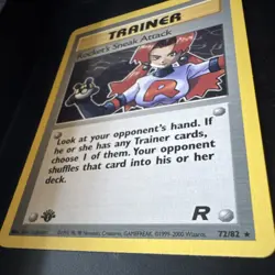 Pokemon VNT NM Rocket's Sneak Attack 1st Edition Team Rocket 72/82 Rare 2000 - Image 3