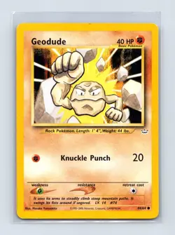 Geodude 44/64 Common Neo Revelation Pokemon Unlimited Lightly Played - Image 1