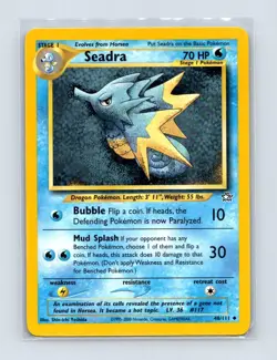 Seadra 48/111 Uncommon Neo Genesis Pokemon Unlimited Lightly Played - Image 1