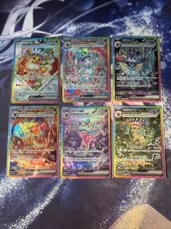 Pokemon TCG Korean Eevee Evolutions Lot SV6a 212/187 SAR (6 cards) - Image 1