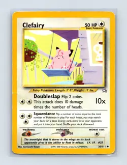 Clefairy 30/111 Uncommon Neo Genesis Pokemon Unlimited Lightly Played - Image 1