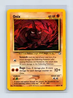 Onix 69/111 Common Neo Genesis Pokemon Unlimited Lightly Played - Image 1
