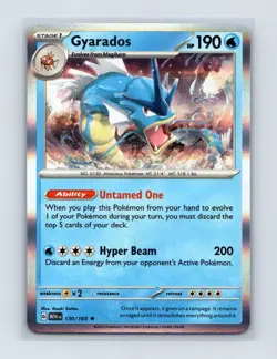 Gyarados 130/165 Rare 151 Pokemon Holo Lightly Played - Image 1