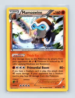 Mamoswine 82/162 Holo Rare BREAKthrough Pokemon Holo Lightly Played - Image 1