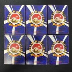 Base Set 1996 Normal Card Set of 6 Japanese Pokemon Card Old Back s007489 - Image 2